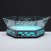 Présentoir Réfrigéré Électrique en Acrylique Transparent pour Aliments Froids, Sushi, Fruits de Mer, Desserts, Buffets, Hôtels, Restaurants et Traiteurs