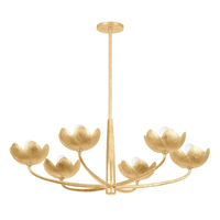 Personnalisé Italie Or Blanc Fleur Art Moderne Lustre Villa Chambre Lampe pour La Maison Hôtel Mariage Décor