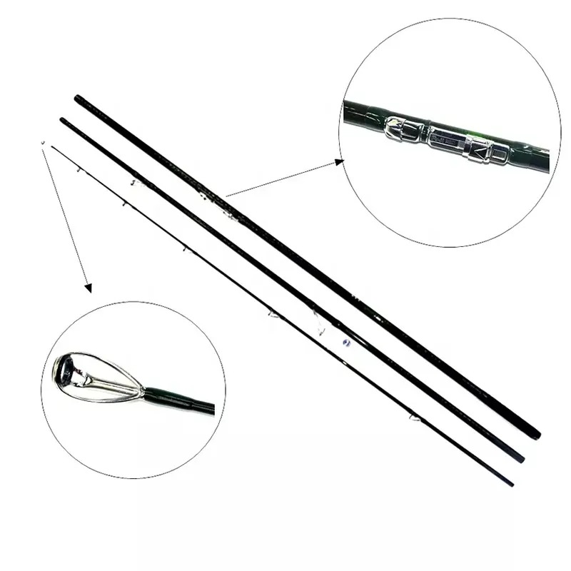 TAKEDO Chất Lượng Hàng Đầu IM10 Sợi Carbon Cao Bãi Biển Ngoài Khơi Dài Bait Surf Casting 100-250 Gam Điện Rod Surf Fishing 3 Phần