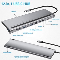 Adaptateur usb type-c à hdtv, monter soi-même, avec carte sd/tf, adaptateur usb type-c, moniteur vidéo avec boîtier métallique, entrée vga pour hdtv
