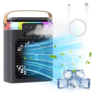 Wholesale Small Air Conditioner Misting Fan Portable Spray Humidifiers <b>Cooler</b> Fan Personal Mini Cooling Fan With Water - Product Image 3