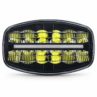 Projecteur LED carré de style européen, faisceau haut et bas, éclairage routier, clignotant dynamique, multifonction, lampe de travail pour véhicule