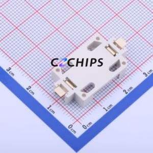 BS-06-B4AA002 Button & Strip Battery Connector SMD Connector Battery Holder CR2032 Phosphor Bronze Nickel - Product Image 2