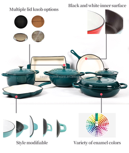 Tùy Chỉnh Men Đồ Nấu Nướng Bộ 7 Miếng Nấu Ăn Gia Đình Chậu & Chảo Đa-Chức Năng Đồ Dùng Nhà Bếp Phổ Biến Nấu Ăn Đặt - Product Image 5