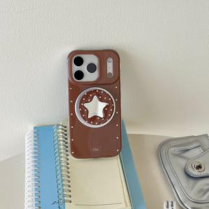 Custodia Protettiva XP1348 Monocolore con Strass per <span class=keywords><strong>iPhone</strong></span> 17/16 PRO MAX, Supporto a Cuore, Compatibile con <span class=keywords><strong>iPhone</strong></span> 15/14P - Product Image 5