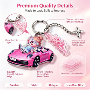 Porte-clés en métal personnalisé en gros, alliage de zinc, logo gravé, certifié ISO, OEM ODM, livraison rapide, cadeau promotionnel - Product Image 3