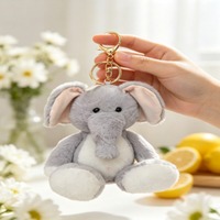 Porte-clés en peluche personnalisé avec rembourrage en coton PP, pendentif en peluche inodore, taille adaptable, unisexe, anniversaire
