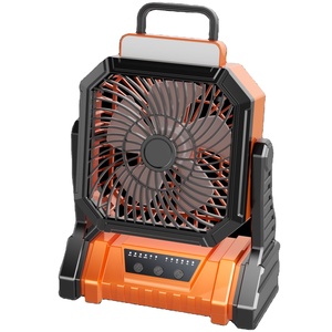 Ventilador Portátil Recargable para Camping, 4 Velocidades, con Luz de Emergencia SOS y Cargador USB para Senderismo al Aire Libre - Product Image 1