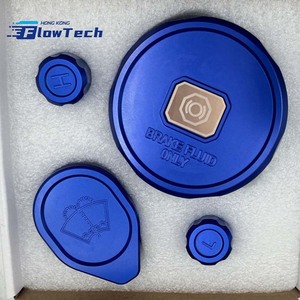 ฝาครอบหม้อน้ำอะลูมิเนียม FlowTech 6061 พร้อมฝาครอบแอร์และฝาครอบแหวนรอง สำหรับ Honda Civic Type R FL5 ปี 2022+ สีแดง น้ำเงิน ทอง ม่วง - Product Image 3