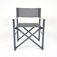 Chaise pliante d'extérieur durable et table de jardin moderne, utilisation en restaurant, meubles en métal avec style en bois pour hôtels