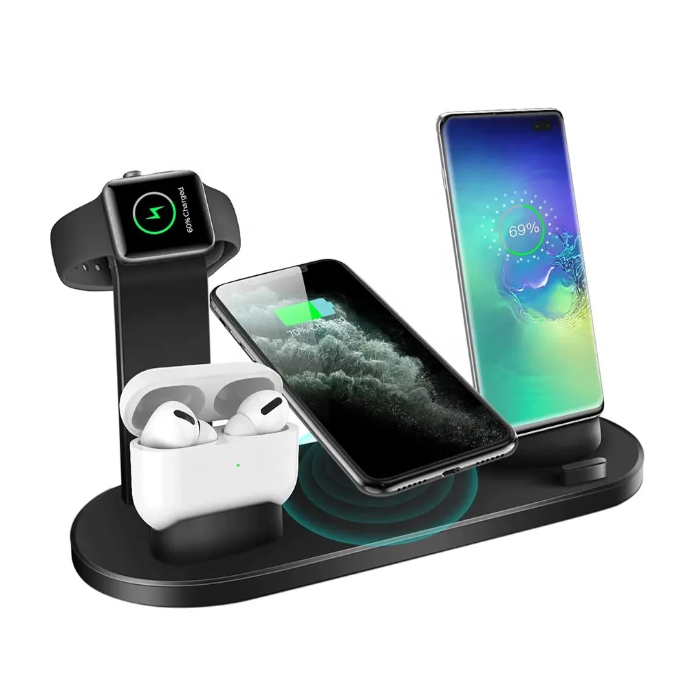Hot Selling Products 2022 Qi Phone Fast Charge 3in1 Charging Station Dock 6 4 3 in 1 Wireless Charger for Apple iPhone