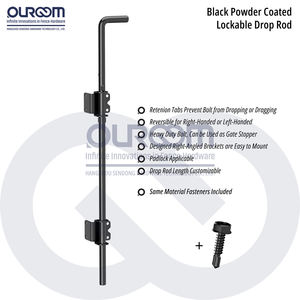 24 Zoll Heavy Duty Edelstahl Cane Bolt Drop Rod für Vinyl Zaun Tor Sicherheit Outdoor Garden Yard Tür verriegelung - Product Image 3