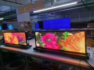 Écran publicitaire mobile LED couleur DC960A P4 IP65 pour toit de <span class=keywords><strong>taxi</strong></span>, affichage double face, panneau de toit SDK pour ascenseur et magasin de détail - Product Image 6