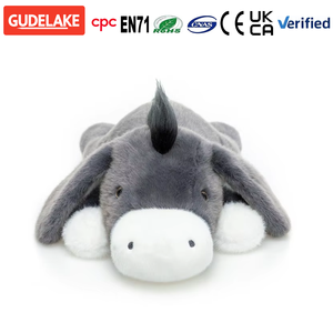 Peluche âne réaliste personnalisée CE CPC, jouet en peluche animal de la ferme moelleux, âne couché en peluche, vente en gros, fournisseur OEM ODM - Product Image 1