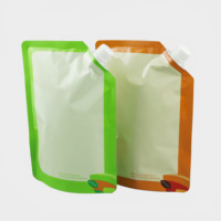 Logo personnalisé 500ml Emballage de sauce alimentaire Pochette à bec en aluminium