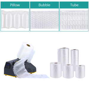 Nhà sản xuất ban đầu Inflatable phân hủy sinh học vật liệu cuộn phim gối cột bong bóng máy đóng gói đệm không khí - Product Image 2