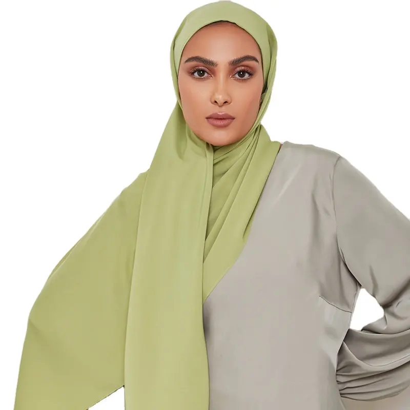 패션 디자인 최신 럭셔리 목도리 메디나 실크 쉬폰 헤드 Hijab 좋은 패브릭 목도리 이슬람 여성 스카프