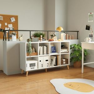 Libreria Moderna in Legno Multi-Cubo con Gambe, <span class=keywords><strong>Design</strong></span> Autonomo, Ripiani Aperti Personalizzabili, Organizzatore per Stoccaggio - Product Image 2