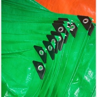 Bâche en plastique verte 6x6, imperméable, bâches industrielles
