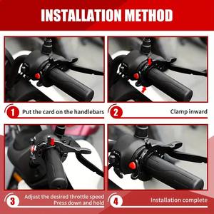 Verrou de gaz universel en plastique ABS pour moto, support de guidon mécanique pour régulateur de vitesse, économie d'énergie, confort de conduite - Product Image 5