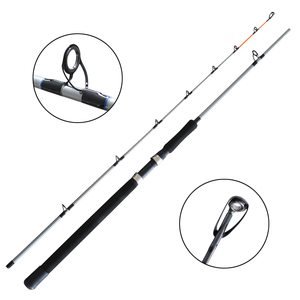 2 Cañas <span class=keywords><strong>de</strong></span> Pescar <span class=keywords><strong>de</strong></span> Carbono <span class=keywords><strong>de</strong></span> 7'/8' (10-15 lb) para Pesca <span class=keywords><strong>de</strong></span> Trucha y Lubina en Lago, con Mango <span class=keywords><strong>de</strong></span> EVA, Peso 300g - Product Image 1