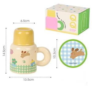 Mug à café en céramique créatif de grande capacité, mignon, motif de chiot de dessin animé, avec couvercle et poignée, coffret cadeau, passe au lave-vaisselle et au <span class=keywords><strong>micro</strong></span>-<span class=keywords><strong>ondes</strong></span>, souvenir, bureau - Product Image 6