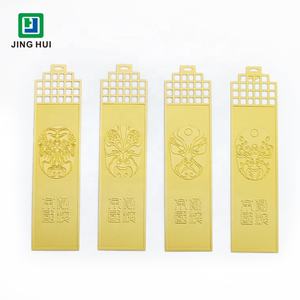 Gepersonaliseerde Aangepaste Ontwerp Bladwijzers Blanco Metalen Boekmerken Spuitgieten Goud Strook Vergulde Metalen Bladwijzer Metalen Ambachten - Product Image 6