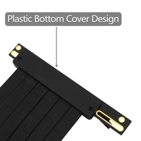 Nouvelle version Câble d'extension PCIe 3.0 x16 PCI Express Flexible 90 GUP Câble Riser avec LED pour carte graphique 128G/Bps