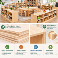 Meubles de maternelle Montessori pour enfants, table et chaise en bois pour tout-petits, garderie, salle de classe, ensemble de meubles d'apprentissage précoce