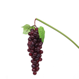 Bouquet de raisins artificiels violets et verts pour Halloween et Pâques, fausse vigne en plastique, guirlande de fruits suspendus, fleurs et fruits en soie pour cour - Product Image 5