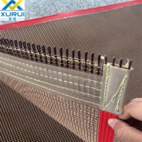 Banda Transportadora de Malla de Fibra de Vidrio Automática Xurui, Antiadherente para Altas Temperaturas, para Hornos de Secado de Alimentos y Hornos de Túnel