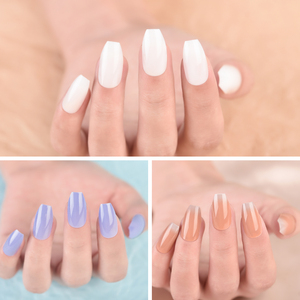 24 faux ongles cercueil français pré-peints en ABS, prêts à poser, à pression rapide, réutilisables, durables, couvrance totale - Product Image 5