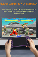 X53 Console de jeu rétro classique 5.1 "IPS sortie TV grand écran multi-simulateurs 8GB ROM 3D Rocker Console de jeu lecteurs multimédias