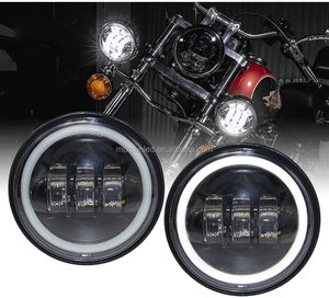 ไฟตัดหมอก LED สำหรับ Harley-Davidson Glide, Road <span class=keywords><strong>King</strong></span> และ Yamaha <span class=keywords><strong>V</strong></span> Star 950 แบบซีล แสงสีขาว จำนวน 2 ชิ้น ขายส่ง - Product Image 5