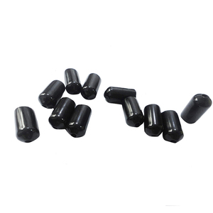 PVC vòng tùy chỉnh lỗ Đen Phích cắm cao su <span class=keywords><strong>Stopper</strong></span> dây nhựa tay áo cho cáp - Product Image 2