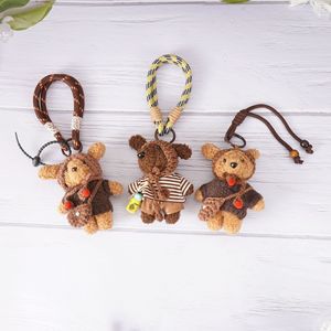 Mignon pendentif en peluche en forme d'ours brun café Mogo, sac à main, porte-clés, cadeau pour fille, vente en gros - Product Image 2