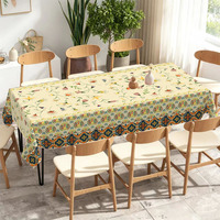 Nappe Rectangulaire Bohème à Motif Mandala, Protection de Table pour Salon, Décoration Intérieure, Prix Usine - Grande Vente