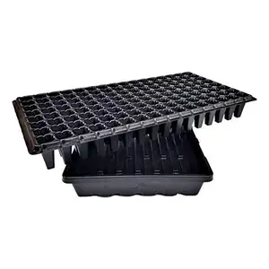 128 Cell Seedling Starter Tray Seedling Nursery for Starting Plantings Propagation Hydroponic Germination Plug Growing Tray