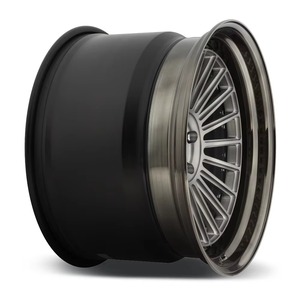 High Strength Deep Dish Multi Spoke Three Piece Forged Alloy Rim With Wheel Center Cap Custom Surface Finish Passenger <b>Car</b> Wheel - Product Image 1