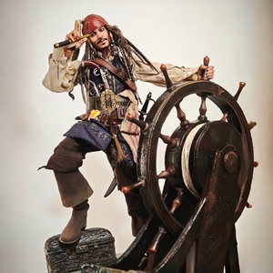 Escultura Ligera <span class=keywords><strong>de</strong></span> Fibra <span class=keywords><strong>de</strong></span> Vidrio <span class=keywords><strong>de</strong></span> Personaje Pirata con Diseño Realista para Parques Acuáticos y Parques <span class=keywords><strong>de</strong></span> Diversiones Infantiles - Product Image 1