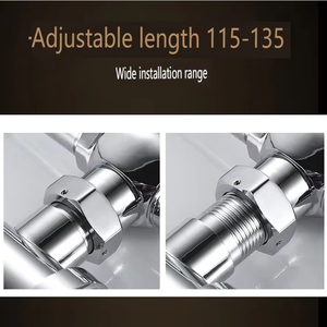 Robinet de chasse d'eau horizontal en cuivre pour toilettes à la turque, intelligent, entièrement automatique, avec capteur de temporisation - Product Image 3