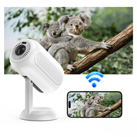 Mini projecteur TS-6 4K 3D portable pour home cinéma et jeux vidéo Android 13 avec objectif à courte focale et mise au point automatique