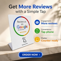 Carte NFC programmable Google Review 13,56 MHz réinscriptible, support de table NFC intelligent pour avis sur les réseaux sociaux