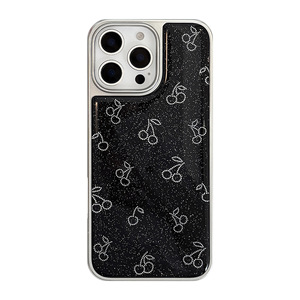 Promax luxe TPU paillettes Ins à pois cerise galvanoplastie époxy étui de protection pour téléphone portable pour <span class=keywords><strong>IPhone14</strong></span> - Product Image 5