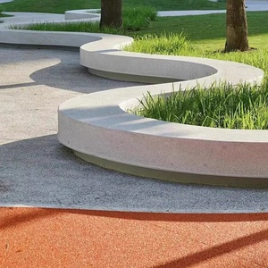Siège de piscine GRC en terrazzo translucide, tabouret en pierre Teko, forme personnalisée, béton apparent UHPC Sinbad008 Guangdong - Product Image 1