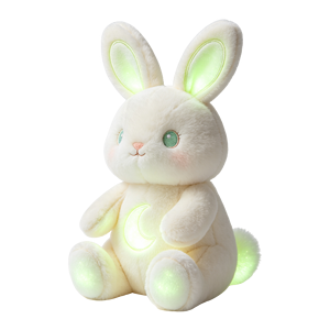 Giocattoli di Peluche Personalizzati a Forma di Coniglio con Luce Notturna, Giocattoli di Peluche per il Sonno dei Bambini, Giocattoli di Peluche Luminosi - Product Image 1