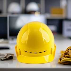 Casco de Seguridad Industrial de Talla Única con Logotipo Personalizable Directo de Fábrica, Casco Protector para Ingenieros de Obras de Construcción - Product Image 1