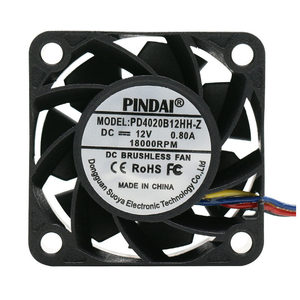 Ventola ad Alta Velocità Ultra-potente 12V 4020 DC Brushless 18000 <span class=keywords><strong>RPM</strong></span> con Cuscinetto <span class=keywords><strong>a</strong></span> Rulli 4 CM/cm 3 Pin/4P Controllo Temperatura Grande Flusso d'Aria - Product Image 1