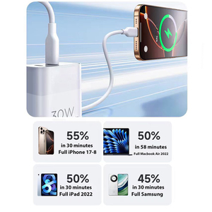 <span class=keywords><strong>Adaptateur</strong></span> <span class=keywords><strong>secteur</strong></span> 30W à charge rapide 3.0 avec double port, prise EU/US, logo OEM personnalisé pour <span class=keywords><strong>iPhone</strong></span> 15 16 17 <span class=keywords><strong>Pro</strong></span> <span class=keywords><strong>Max</strong></span> Samsung Galaxy S24 Ultra - Product Image 6