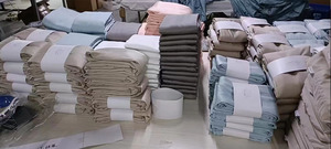 <span class=keywords><strong>Copripiumino</strong></span> Set federa 4 pezzi lenzuolo Lyocell Set di biancheria da letto in bambù organico tessuto 60 solido grado un uso borsa di bambù 20 Set - Product Image 5